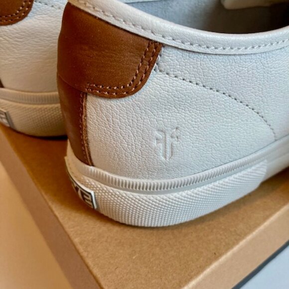 New with Tags Frye Company Womens size 9.5 Gia White Leather Sneakers FRYE - Picture 3 of 7